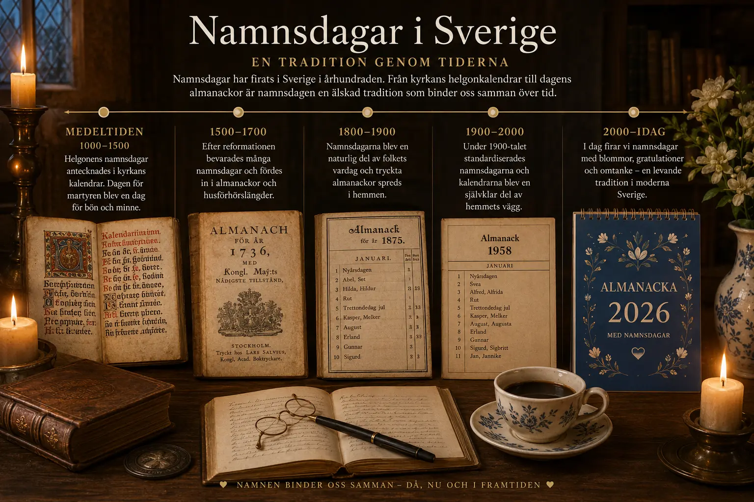 Historien bakom svenska namnsdagar