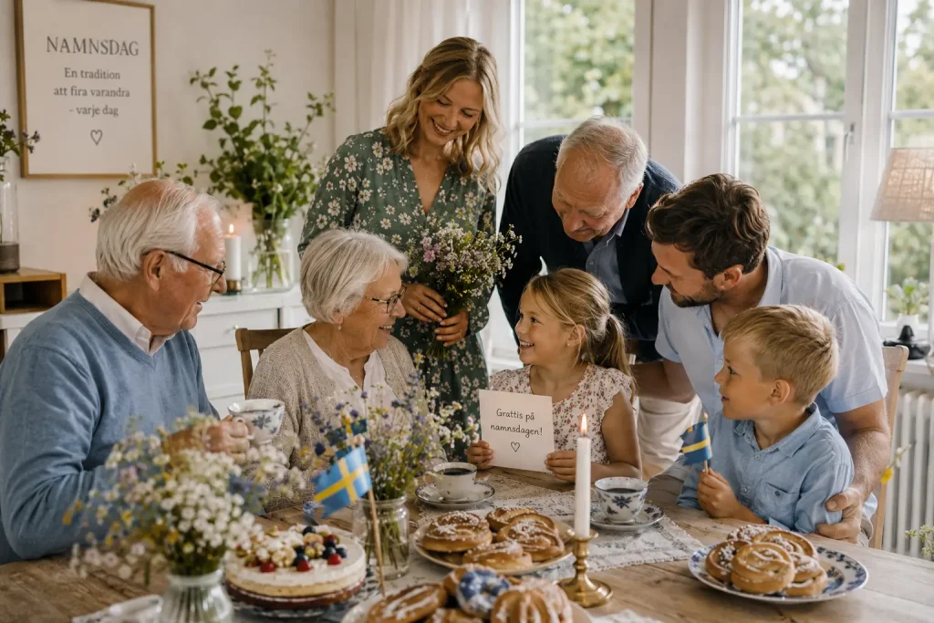 Svensk namnsdagstradition och firande